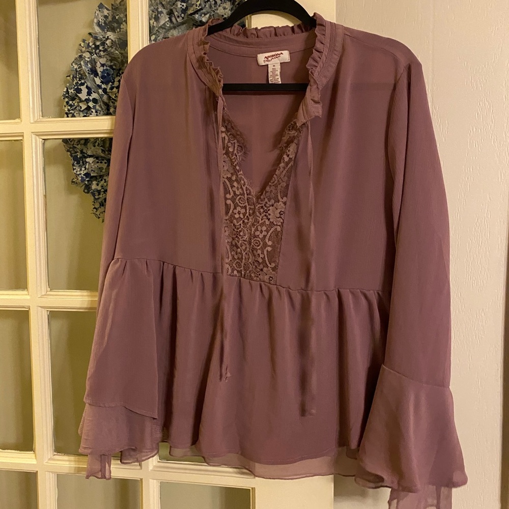 Purple lace top